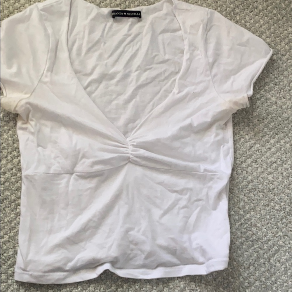 white brandy melville Gina top